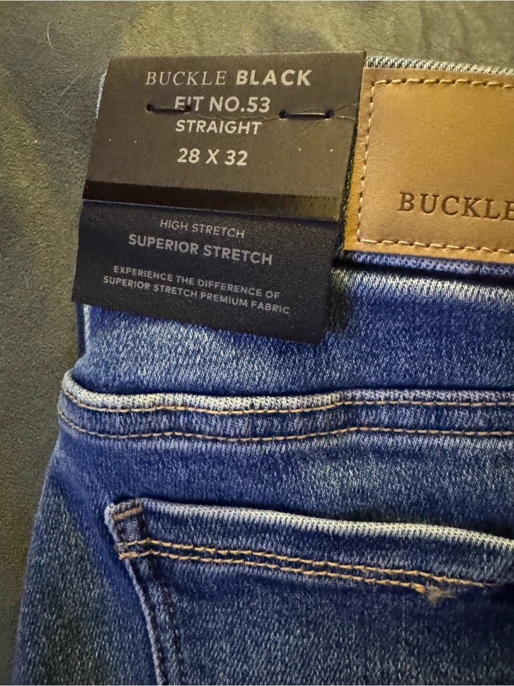 Buckle Blue Straight Jeans